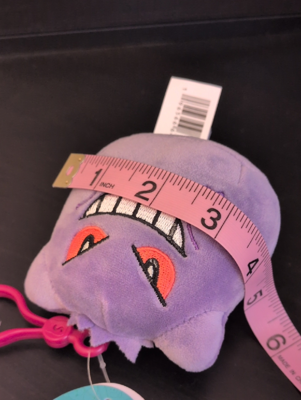 New Nwt Pokemon Gengar Plush Keychain Clip - Picture 5 of 6